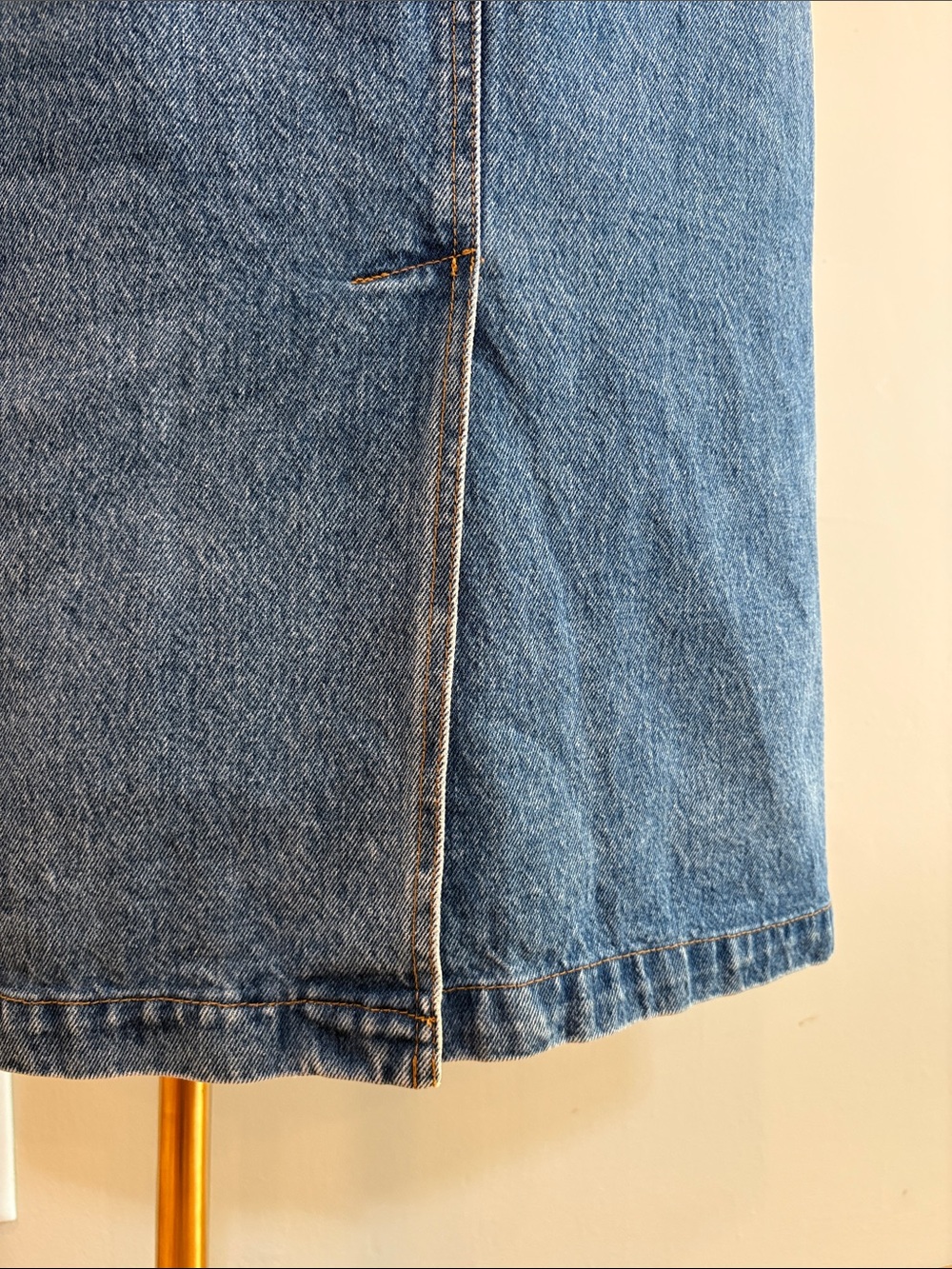 Vintage Ralph Lauren Country 90s Long Denim Blue Jean Skirt size 8 - Picture 10 of 14